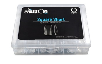 TIP PRESS ON SQUARE SHORT C/240 SURT.